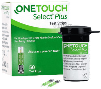 OneTouch Select Plus Test Strip (Only Strips) Green