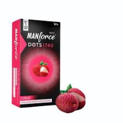 Manforce Dots 1740 Condom | Flavour Litchi