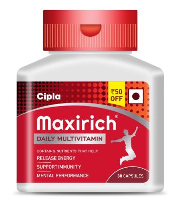 Maxirich Daily Multivitamin for Energy, Immunity &amp;amp; Performance | Capsule
