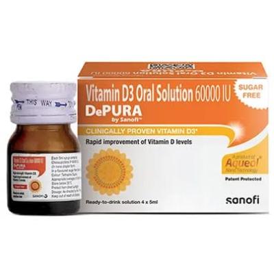 Depura 60000 IU Vitamin D3 Oral Solution Sugar Free