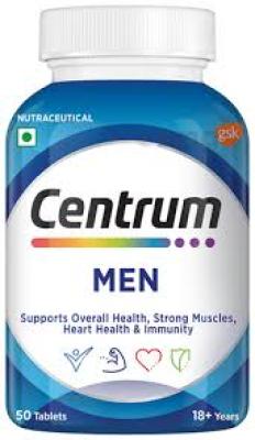 Centrum Men Vegetarian Tablets for Muscles, Heart, &amp;amp; Immunity | World&amp;#039;s No.1 Multivitamin | Nutrition Formula
