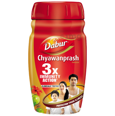 Dabur Chyawanprash | 3X Immunity Action | Builds Strength, Stamina &amp;amp; Overall Health Red