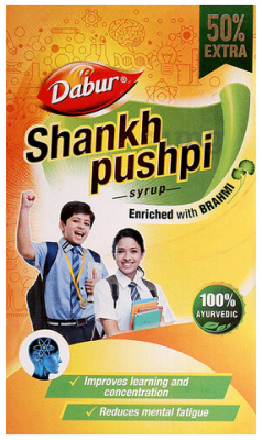 Dabur Shankhpushpi Syrup with Brahmi | For Learning &amp;amp; Concentration