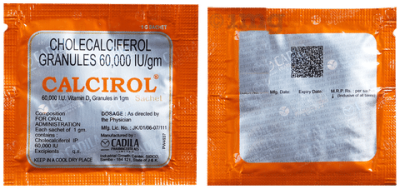 Calcirol 60K IU Cholecalciferol Sachet | For Bone Health