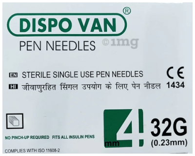 Hindustan Dispovan Pen Needles 32 G 0.23mm