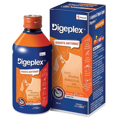 Digeplex Syrup | For Burps, Bloating, Indigestion, Gas &amp;amp; Loss of Appetite | Sugar-Free