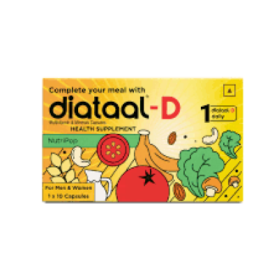 Diataal-D Multivitamin Capsule | Vit.D &amp;amp; ALA | Sustained Energy | Heart Health | For Men &amp;amp; Women