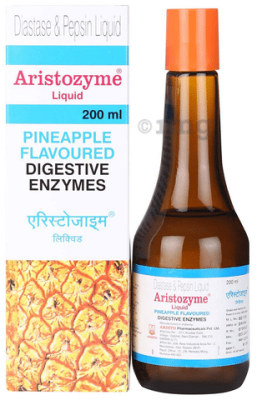 Aristozyme Diastase &amp;amp; Pepsin Liquid | For Digestive Care &amp;amp; Stomach Care | Flavour Pineapple