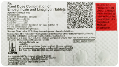 Ajaduo 25mg/5mg Tablet