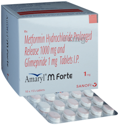 Amaryl M Forte 1mg Tablet PR
