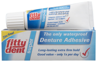 Fittydent Waterproof Denture Adhesive Cream | Zinc-Free